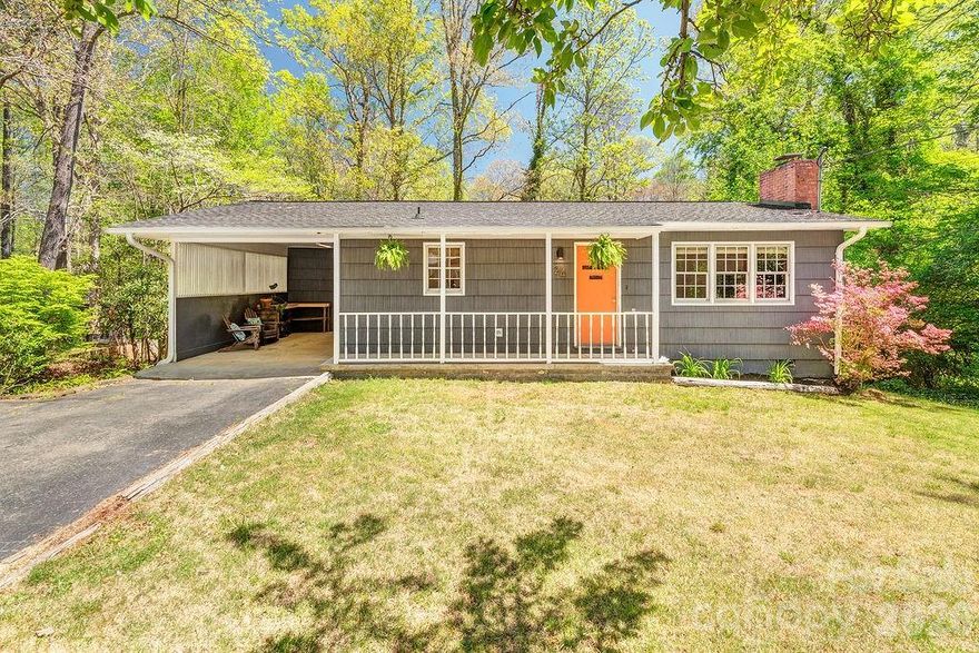 Tucked away on a quiet dead-end street, this well-maintained 2-bedroom, 1-bath home offers a rare combination of privacy and functionality, all while being 5 minutes to Black Mountain and 20 minutes to Asheville. Set on a spacious .76 acre lot, the property provides ample opportunity for gardening and outdoor living, including a small creek behind the home. Enjoy the outdoors on the covered front porch, the sunny back deck overlooking the fenced-in back yard, or by exploring nearby trails. The car port offers covered parking or additional outdoor living.  

Inside, you’ll find updated appliances, along with generous storage and dedicated workshop space in the high crawl space. A separate outbuilding with electricity offers flex space as a studio, office, additional storage, or space for hobbies. 

This is an excellent opportunity for buyers seeking a comfortable home with space, versatility, and a serene setting.
