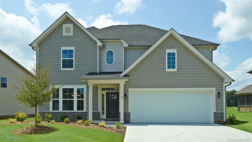 Forest Grove is finally open and selling this popular floor plan! This 5 bed/3bath beauty has it all. Gourmet kitchen with double ovens and a gas cooktop, granite in the kitchen and all baths. Hardwoods on the main level and carpet in all bedrooms. Tile in all baths and even in the laundry room! So many upgraded options to see.