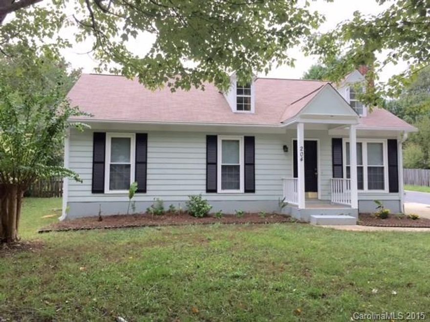 Indian Trail-New Paint and ALL NEW FLOORING. Vaulted Ceiling with Sky Light and Brick Fireplace. Large Eat In Kitchen. Freshly Painted Deck off the kitchen. Fenced Back Yard and Utility Shed. Master Bathroom just upgraded with new Dual Sink Vanities.  Corner Lot with Dual Drive Way.