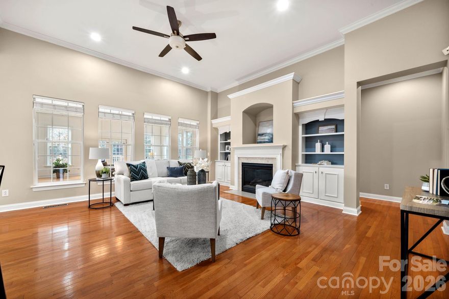 This spacious two-story home is in the highly sought-after Weddington school district in the desirable Matthews/Wesley Chapel area.  Filled with natural light, the spacious floor plan features 12' ceilings, a main-level office and Primary en suite, a generously sized kitchen, and a standout 600-square-foot fully-permitted 2023 addition that includes a stunning sunroom and versatile multi-purpose room - rare features for homes in this price range. The main level also includes a breakfast area, formal dining room, and inviting family room, creating an ideal layout for everyday living. Upstairs, you’ll find three more bedrooms and two full baths, including one with en suite and a convenient Jack-and-Jill bathroom with a shared tub and toilet, plus separate vanities for each bedroom. Three separate HVAC systems provide customized comfort throughout the home, including new unit dedicated just to the main-level addition. Situated on nearly one acre in the Lindenwood neighborhood, 1416 Shade Tree Court boasts a flat, fenced backyard, long driveway, side-load 2-car garage, covered front porch, and a spacious back yard. Roof 2018. If you’re seeking abundant natural light, flexible living spaces, and a well-designed layout for family fun or entertaining alike, this home is a must-see.