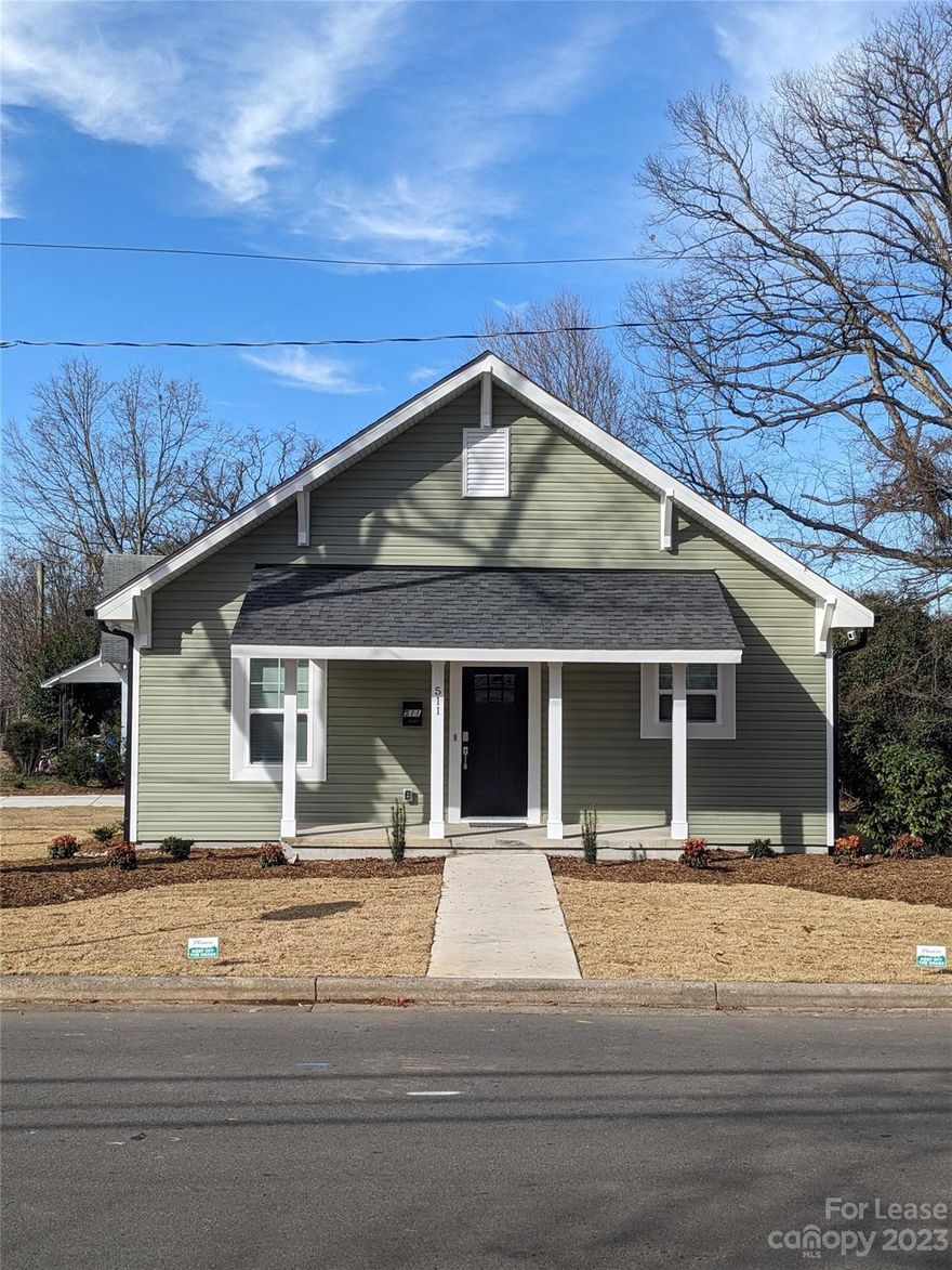 Enjoy the town of Mooresville in a completely renovated corner lot ranch home. Rocking chair front porch. No details missed with gorgeous new kitchen and bathrooms. Large laundry room with cabinets and countertop space. Lots of closet space. LVP flooring throughout. Concrete driveway and street parking available. Please do not walk on new sod during showings.