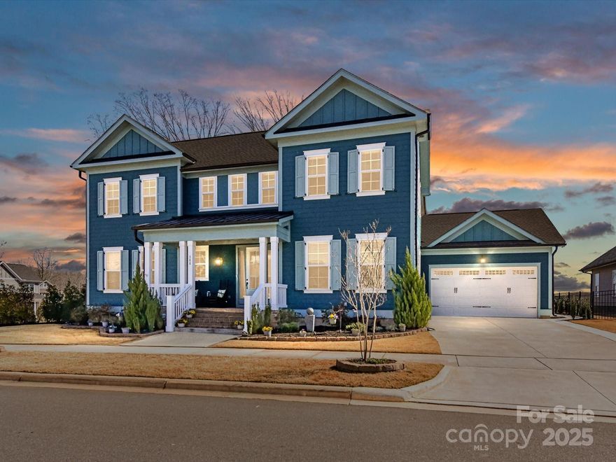 FANTASTIC PRICE for this BEAUTIFUL HOME! Walking Distance to Amenity Center & Playground! Versatile Floor Plan w/Open Floor Plan! Office/Den & Flex Rm! Dining Area w/New Light Fixture & Moldings. "Gourmet" Kit has "Soft Close Cabs, Built-in Wall Convection Oven & Micro, S/S Wall Mounted Range Hood, Gas Cooktop, Updated Knobs/Pulls, New Bosch D/W, Motion Sink, Pantry w/Solid Shelving. 2nd Pantry plus Drop Zone! Family Rm boasts of Wood Accented Wall. Main Lvl Owner's Retreat w/Tray Ceiling. Primary Bath w/Lrg Tiled Flooring, Separated Sinks, Soft Close, Granite Cntrs, Framed Mirrors. Laundry w/Upper Cabinets & Shelving. Upper Level has 3 Generously Sized Bedrooms w/walk-in closets. One Bdrm has Private Bath and two have connecting baths. You will LOVE the Outdoor Living! Screened Porch w/Remote Awning views Trees & Private Fenced Yard. Lanscape Beds w/drip lines & Edging. Patio. Landscape Lighting. Separate Walkway to Driveway. Garage w/Epoxy Flr, Storage Lofts & Tankless Water Heater!