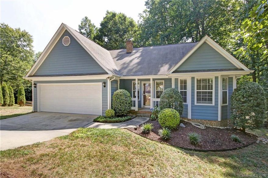 Mature subdivision with lots of greenery and privacy! One story, easy living in this quaint home located on a cul-de-sac lot. Split bedroom and open floor plan. Awesome deck spans the backside of the house with access from the entertaining area and master bedroom. Bright bedrooms. Vaulted ceilings. Walking distance to Elementary and High Schools. Mere minutes to shopping and service amenities. Quiet side of Lake Norman provides a quick drive to Charlotte and International Airport. Come see!