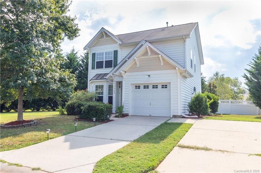 What a dollhouse!  Located in Ridge Pointe in Rock Hill, this home has been freshly painted throughout and has all new carpet upstairs!  Hardwoods and tile are throughout the downstairs.  The kitchen boasts beautiful granite countertops  and all stainless steel appliances.  Toilets, appliances, and blinds have all been replaced in the last two years.  Vivint home security system installed and will convey with the home.  The backyard is fully fenced providing tons of privacy.  Don't miss out on seeing this one today!