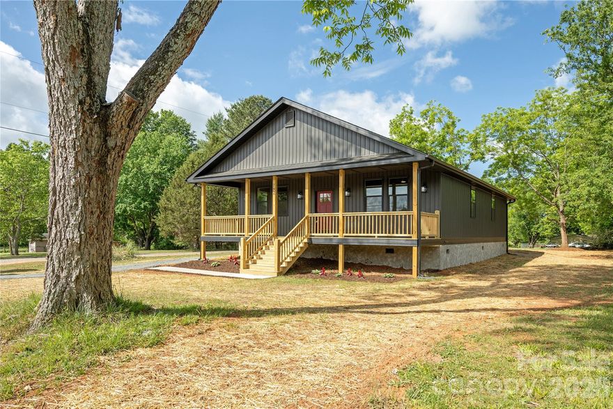 NEW CONSTRUCTION!  ALL ONE LEVEL!!  This beautiful brand new home is located only minutes from Forest City, Spindale, Rutherfordton, and access to NC 74!! One level living with an open, bright main living area, 2 bedrooms PLUS a 3rd room with a closet!!  2 FULL bathrooms round out this high function home.  Stainless steel and granite in the kitchen! Custom touches like barn door, pantry, tile in primary shower, and more!  Outside, you have a fantastic yard, and decks both front and back!  So much offered from this low maintenance home!