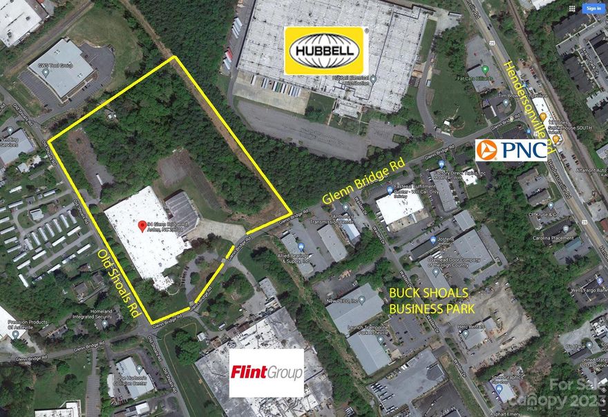125,000sf warehouse building on 17.4 acres, with land approved for additional development.  
Prime location - There is no comparable site in greater Asheville.

Compelling opportunity for a value-add buyer to hold the asset until the below market lease expires ($222,000 NOI for 3 years), then re-tenant at $7+ psf.  Future $875,000 NNN income = $13M value (at 6.5% cap).  

Surplus Land Value is an additional $2M+.  
Approvals granted to build 93,000sf of additional warehouse/ or could support 100 multifamily units.  
Detailed site plans are available.  

Building details:   
- Warehouse area 1-  20,000sf:   26' clear with 4 docks
- Warehouse area 2 - 37,000sf:   17' clear with 2 docks
- Production area  -   58,000sf:   13' clear/ perimeter windows
- 6,000sf office space

- new TPO roof 15 year warranty remains
- clean Phase 1