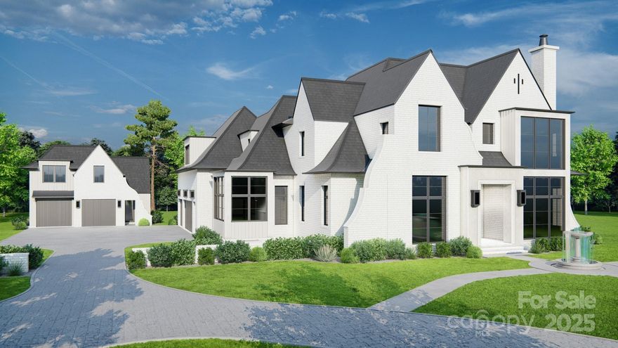 The Valencia Manor is the ultimate European retreat designed by Elite Design Group and built by Grandfather Homes. Residence boasts an array of outdoor amenities including covered lanai, hot tub, and resort-style pool with tanning ledge. Inside, the gourmet kitchen will delight any culinary enthusiast: scullery with secondary appliances, generous island, and walk-in pantry. The main level primary suite offers a spa-like bathroom and walk-in closet with customizable shelving. Guest suite and designated office on the main level. Ascending upstairs, three on-suite bedrooms alongside large media and game room. 3-car attached garage plus detached 2-car garage with living space above provides ample space for vehicles and guests. The Manors at Mattie Rose is an exclusive gated community that spans across 9 acres off Alexander Road in South Charlotte. For a limited time, buyer can customize the design and material selections with our design team. Additional homes are available for reservation.