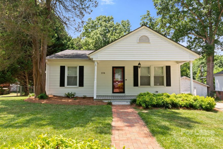 Beautiful updated cottage home located near Downtown Kannapolis. Updates include kitchen cabinets, granite countertops, tile backsplash, stainless steel appliances, lighting, painted throughout. Bathroom also has tile tub surround, tile flooring and updated cabinet and lighting. This home also features a back deck with a pergola that will stay, with a fenced backyard and storage unit and lounging area.