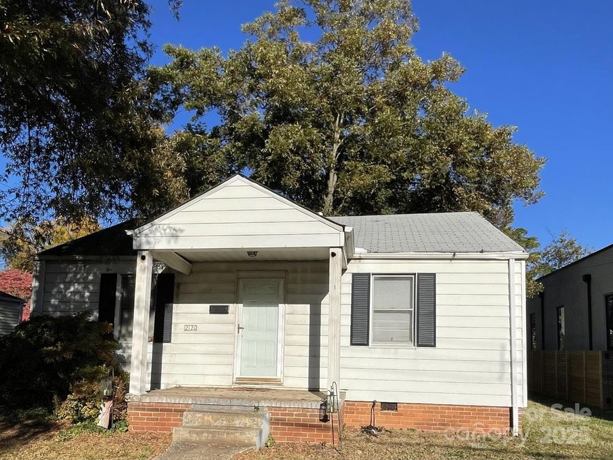 Home is situated in historic community that has skyline views of uptown Charlotte. Lots of renovated or newly developed properties in the area. Home is located very close to Camp North End. The backyard has a deep lot for outdoor entertaining or expansion. This is your opportunity to renovate or rebuild for homeownership or investment. Sellers have lowered price in consideration of property value in the land, not house and land.