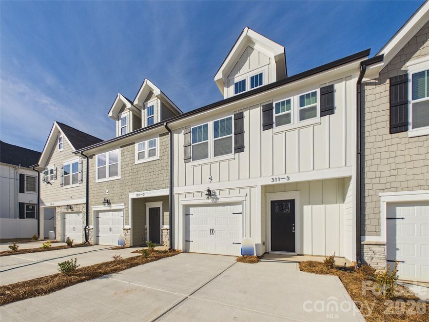 New townhome in the heart of Kings Mountain! Great location less than 1/2 mile to the downtown area with shops and restaurants. Step inside this townhome with modern finishes and quartz countertops throughout. This thoughtfully designed floorplan features 9' ceilings, LVP flooring and a large kitchen island on the main level. Three spacious bedrooms, loft and laundry area on the second floor. You will love the walk-in closet space and beautiful bathroom with a tile surround shower in the primary suite. Blinds throughout. Stainless appliances including a refrigerator. The backyard features a 12x12 patio, yard space and privacy fence between units. Enjoy maintenance free living with yard and exterior maintenance covered by the HOA. Builder warranties. Located just 30 miles outside of Charlotte off I-85, Kings Mountain is home to the new Catawba Two Kings Casino (under construction with first phase opening 2026), Veronet Vineyards and beautiful hiking/biking at Crowders Mountain, Kings Pinnacle and The Gateway Trail. This area is growing. Come find out why more people are calling Kings Mountain home.  Investors welcome.  Contact us for current incentives. 100% USDA Financing available.
