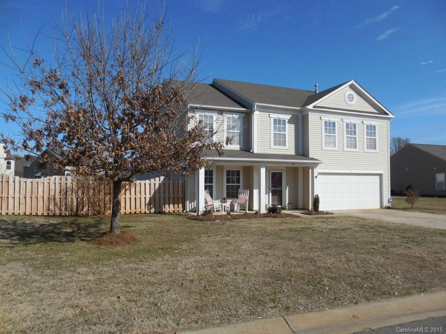 Popular Longlea Estates has a great home on the market just waiting for you! You'll be hosting all the family gatherings with this wide open floor plan. The flat backyard makes for the perfect ball field or pool area with still more space for gardening, and the SWING SET is included!  This is a corner lot, you own beyond the fenced yard to the curbs.  Clover schools are top-rated in the state and you're close to the bridge and CLT.  4 bedrooms, bonus room, open kitchen....WELCOME HOME!