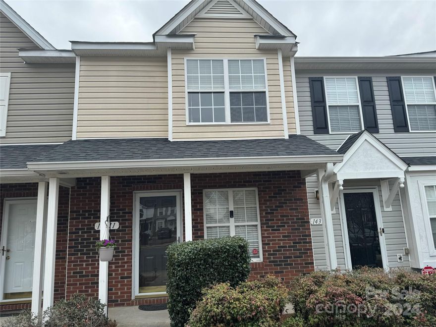 Location! Location! This townhouse is located in the highly desirable Bennington Place community in Steele Creek and is conveniently close to Rivergate shopping and restaurants. Easy access to I-77, I-485, and Uptown Charlotte. This townhouse has been renovated and is ready to move in. Renovations include: Removed all popcorn ceiling and painted the entire house, upgraded all lights and doorknobs. The main floor has new wood laminate flooring, the second floor has all new carpet. The open floor plan includes great room with gas log fireplace, and kitchen which includes a breakfast bar, walk-in pantry, extra storage room, painted cabinets, new faucet, new appliances (Dishwasher, Electric Cooktop, Electric oven, Microwave).
The second floor offers two master suites with ensuite baths. 
Backyard is fully fenced with white vinyl privacy fence and outdoor storage closet.
The HOA covers landscaping, maintenance, and water.  No Rental Restrictions!