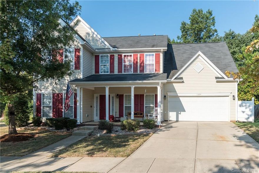 Great home situated on a prime lot in sought-after community.  You will love the private back yard, bordering woods and neighborhood pond. 4 BR plus a spacious Bonus/rec room! The back stairs leading up the bonus room is a very useful  feature. You will appreciate the ample storage space in this house. Patio with Gazebo... for BBQ nights. Seller offers a one year home warranty.