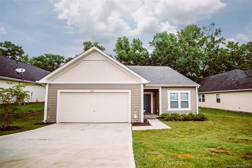 Desireable Ranch Plan, just 1 year old, located in the highly sought after Crystal Lakes community in Rock Hill! The Bayside plan features over 1,600 HSF & 3BR & 2 Full Baths! This home showcases an awesome screen porch accessed by Beautiful French Doors & overlooks a private, tree lined backyard! Huge Master Suite, Smooth Ceilings, Upgraded Appliances, Hardwoods throughout main living area, two toned fresh paint & more! Fantastic location, close to Lake Wylie, Shopping, Dining!