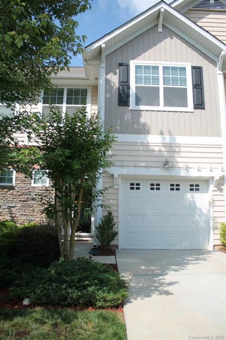 Desirable townhome community with excellent convenient location!! Located in a quiet location between 160 and Gold Hill right off I-77. Community pool, excellent schools and move in ready unit. Hardwoods throughout first floor in this open floor plan. Granite in the kitchen with upgraded castled cabinets.