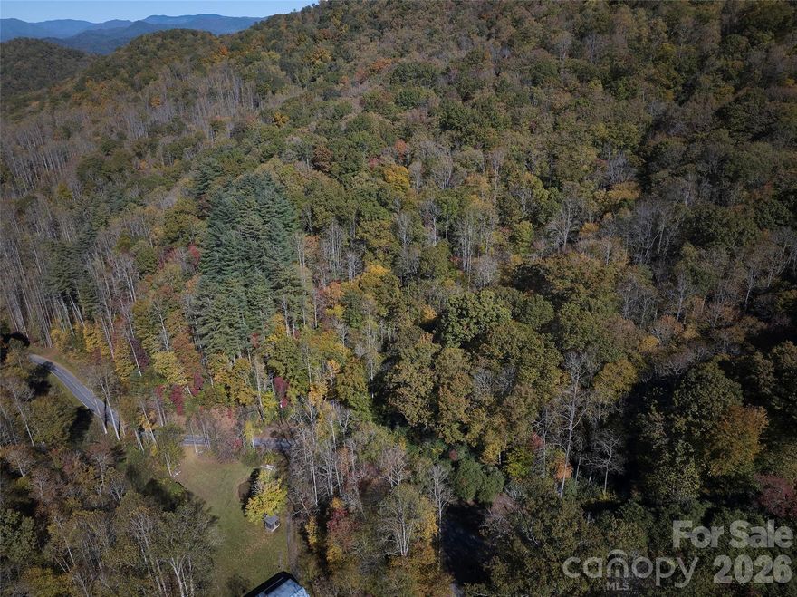 This Conleys Creek acreage presents an excellent opportunity for a private mountain homestead or a small creekside subdivision. Two natural valleys create easy access to buildable areas along a gentle stream, while two prominent ridge knolls offer long-range views of the surrounding mountains and the Great Smoky Mountains. Ideally located just minutes from Smoky Mountain Country Club and the attractions of Cherokee and Bryson City, this property combines privacy, scenery, and convenience.