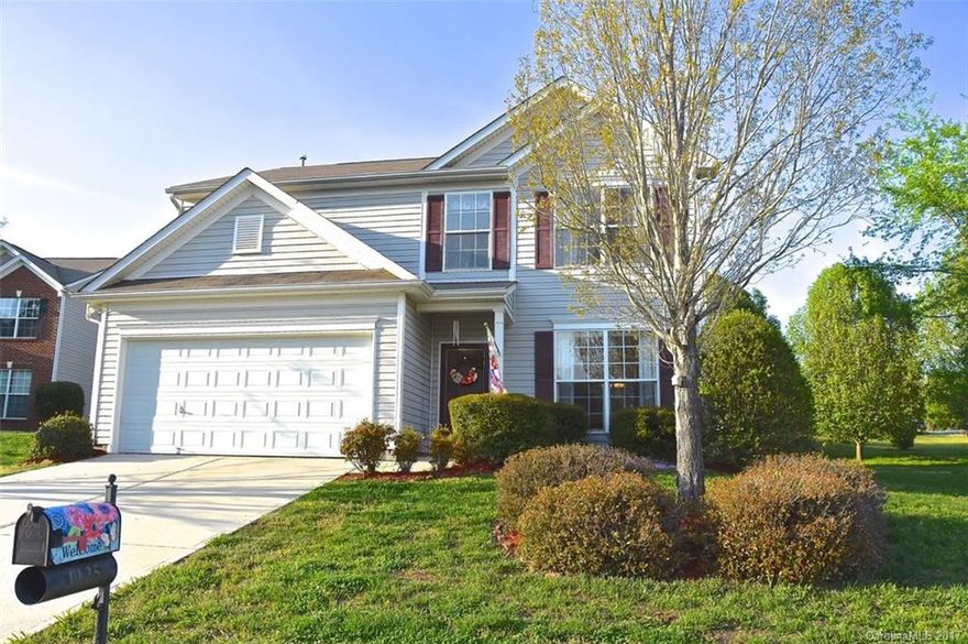 Gorgeous home! Open & airy w/arched entry in living room that leads to dining room w/new light fixture & picture frame moldings. Newer laminate wood flooring thru-main level. Spacious Kit.w/Oak cabinets tile bcksplsh, new disposal & lrge pantry. All kit. appliances remain. Large GR w/ceiling fan & gas fireplace. Vaulted ceiling in Mbedrm w/ceiling fan & walk in closet. French doors lead to Mbath w/dual vanities, shower & garden tub.Large corner lot w/2nd driveway for extra parking & fenced yard.