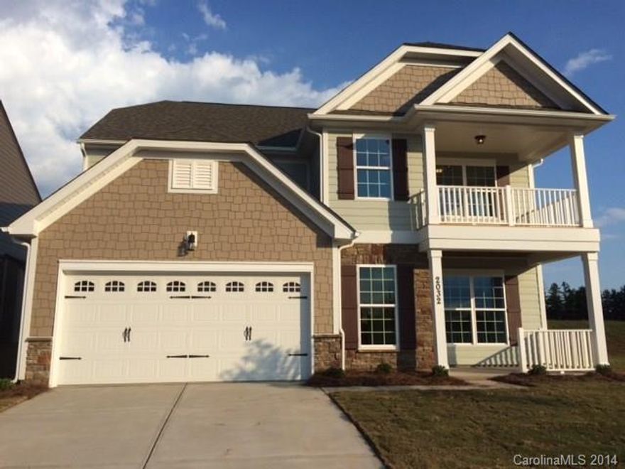Brand New w/warranties. Lux Kit w/castled cabinets, granite countertops w/ tile backsplash! Wrap-around bar top opens to brkfast & family rm w/firepl! 9ft ceilings, crown molding, designer lights & fixtur…too much to mention! Formal dining has columns and wainscot mold.  BR/BA on main floor  plus 3rd floor BR/BA Two BR’s, loft + lg laundry rm + master with trey ceilings on 2nd floor.  Covered patio.