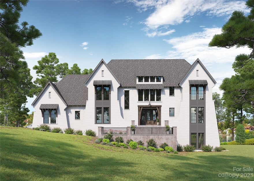 Spectacular 6,497 sqft home Designed by Charles Frusterio and Presented by Lagniappe Homes with endless nights of Lake Norman Views! .87 acres with a gentle slope to the shoreline. Private, permit approved pier w/ covered boat slip. Pool and Golf Simulator Included. This is a forever home. Property is situated amongst stately waterfront homes just minutes from Trump National Golf Course and there's NO HOA. We invite you to immerse yourself in the wonders of the Carolinas, where the seasons gently rotate, offering a constantly evolving canvas of natural beauty. Savor the ultimate privilege of waterfront dining, an exquisite experience conveniently within reach. SEE VIDEO BELOW.