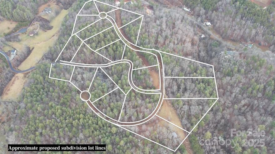 Welcome to the picturesque Ivy Cove subdivision, just 20 minutes from downtown Asheville. While currently one large lot, and can be kept that way, this property was previously pre-approved for subdivision, and the zoning process as well as a large amount of leg work has already been done like the 18' wide road has been graded in through the whole lot. This proposed 22-lot development spans over 37 acres, offering an incredible opportunity for future growth. Most lots boast breathtaking long-range mountain views and over an acre in size, making it the perfect location for your dream home or investment project. Priced well under market value, this is an exceptional opportunity to acquire a piece of prime North Asheville real estate. Don't miss out on this rare chance to build in one of the most sought-after areas in Western North Carolina!