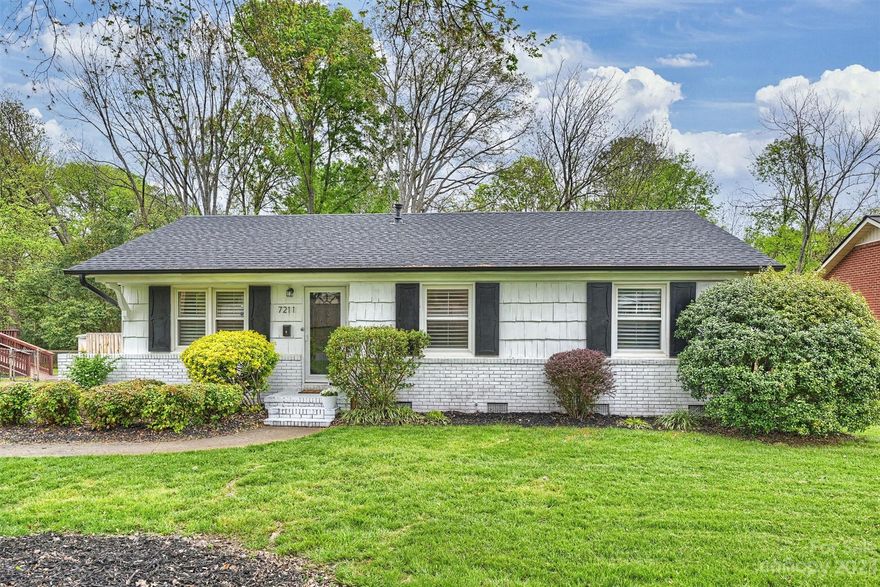 Welcome to this beautifully renovated ranch in Starmount situated on a perfect lot w/charming curb appeal! Entering the home, you are greeted by an open floor plan that expands into the gorgeous new kitchen & dining area. Kitchen is an entertainer's dream w/large island overlooking the living room, quartz countertops, stunning backsplash, new SS appliances & beautiful cabinetry. Through the sliding glass doors off the kitchen, dine al fresco on the new deck overlooking large backyard complete w/new privacy fence! Full bathroom completely renovated w/new vanity & carrara marble top, flooring & tub/tile surround to name a few! New hardwood floors in kitchen & refinished throughout home, freshly painted interior & exterior. Enjoy everything Starmount has to offer including neighborhood coffee shop, walking distance to Little Sugar Creek Greenway, & consider joining the newly renovated Starclaire Swim Club located just down the street! Minutes from SouthPark, SouthEnd, Uptown & airport.