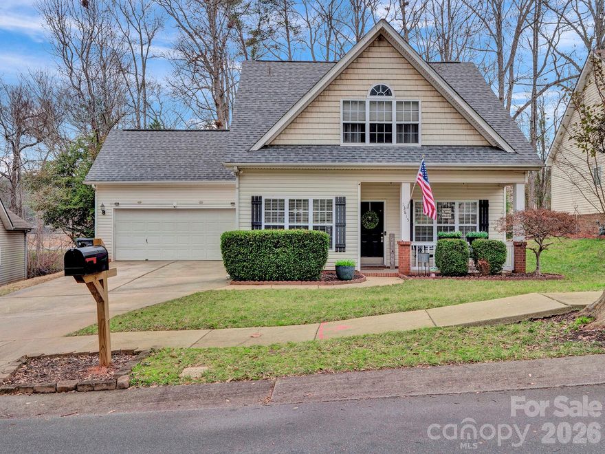 Charming Huntersville cottage is ideally located near Lake Norman, Birkdale Village, Denver, Charlotte, and the airport. This move-in-ready home features recent upgrades including a new microwave (2023)and stove(2023),Disposal(2023), Kitchen faucet replaced(2024),AC replaced (2015), Roof replaced(2018), Laminated floors(2015),  and master bath shower door replaced and shower and sink faucets(2023). Enjoy a cozy gas log fireplace, open floor plan, and a spacious main-level primary suite. HVAC has been serviced and maintained twice a year, Additional highlights include an attached two-car garage, covered front porch, and a private, fully fenced backyard—perfect for relaxing or entertaining. Beautifully maintained and ready for its next owner. The seller is seeking a 60-day closing from an accepted offer. Back on the market at no fault of seller.