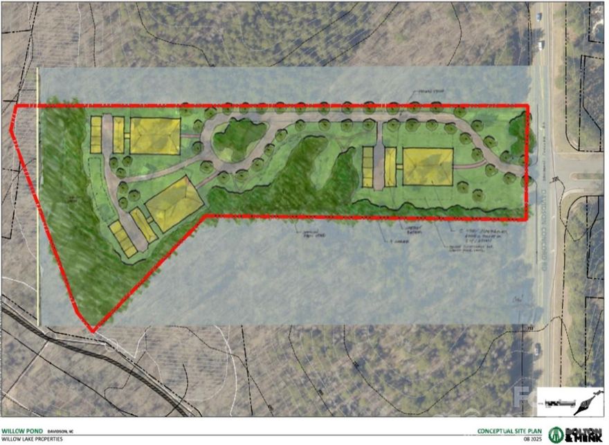 Exceptional opportunity to acquire approximately 6.11 acres in a highly desirable Davidson location, offering multiple potential uses for investors, developers, or estate buyers. Situated along Davidson Concord Road, this expansive parcel features a mix of open pasture, mature trees, and gently sloping terrain, creating a private and picturesque setting with excellent development potential. The property offers three distinct possibilities:
• Private estate lot – Build a luxury custom home on a rare large acreage tract close to town amenities.
• Subdivision opportunity – Potential to divide into two premier estate lots, each offering privacy and ample space for custom homes.
• Multifamily development potential – Ideal for investors seeking a site suitable for higher-density residential development (subject to rezoning and approvals).  Existing on property is a barn and older home structure, which is currently in disrepair and considered unsafe to enter, providing an opportunity for redevelopment or removal as part of a future project.  Located just minutes from downtown Davidson, shopping, dining, and major commuter routes, this property combines rural character with close proximity to the Charlotte metro area—making it a rare land offering in a rapidly growing corridor.  A rare chance to secure acreage in one of Mecklenburg County’s most sought-after areas with significant long-term upside.
