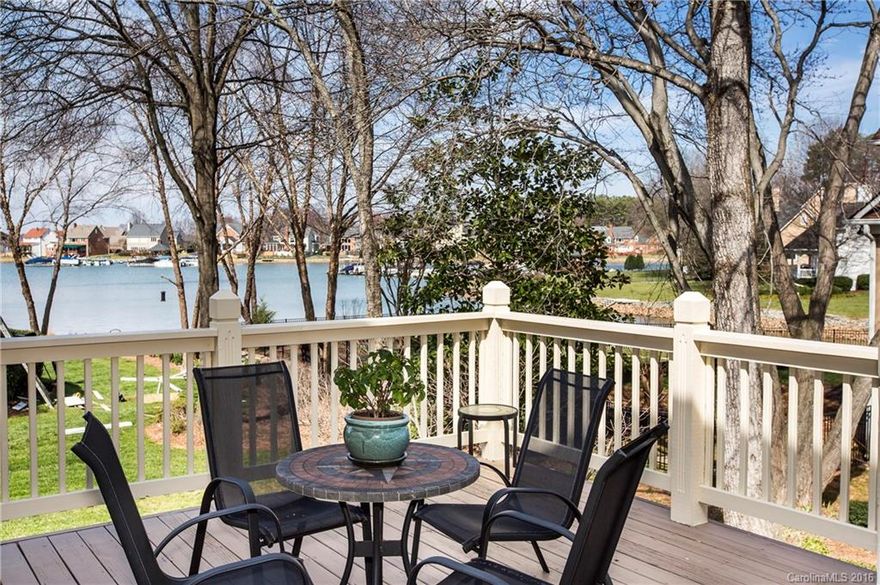 2 story Water View (WV) w/basement. WV deck off main level WV patio off basement. Walk to deeded boat slip & large playground. 3-car garage-2 courtyard style 1 off basement.. Master on main. Basement can be in-law/teenager suite w/easy conversion of space to 4th BR, entertaining/family room w/custom bar /workstation, full bath for coming off the lake. Close to restaurants ,retail, hwys 77, 485,16l, uptown Charlotte. Recent inspection reports available. Stucco & home warranty transferrable.