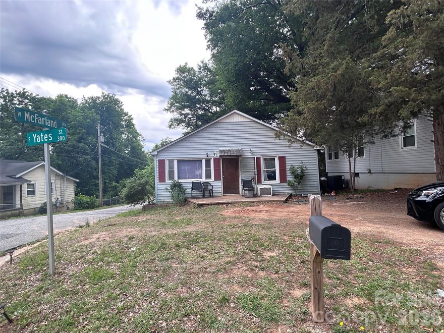 Location! Locatin! Location!  This two bedroom 1 full bath ranch house is located on a corner lot in an up and coming area of Gastonia.  New construction is within walking distance of this parcel and they are selling for hundreds of thousands more than our list price.
Property is tenant occupied. Tenant wants to remain. 
Property is being sold "As Is".  Seller will make no repairs.