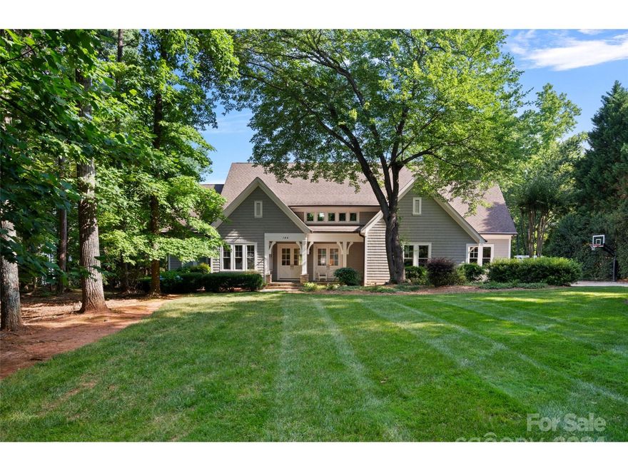 Great smaller home with wide open water views with your own dock complete with boat lift and 2 jetski lifts. Vaulted beamed ceiling in main living area with master suite, office, kitchen and laundry room on first floor. Second floor offers 3 bedrooms and 2 full baths with an incredible Media/Game Room with amazing views of Lake Norman. Enjoy the sunsets on the deck overlooking the Pool & Spa with Long Range Water views. Enjoy the lake life at its best in the highly sought after The Point/Trump National Golf Course!