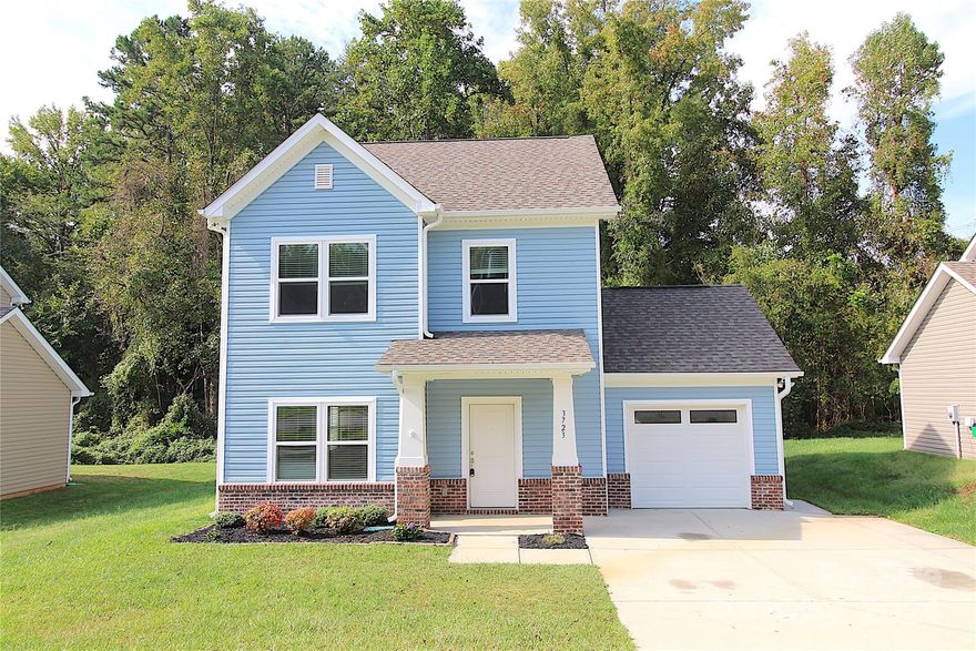 Constructed in 2019, this stunning two-story home offers an array of upscale amenities and is move-in ready! With 3 bedrooms and 2.5 bathrooms, its thoughtfully designed open floor plan features 9-foot ceilings on both levels. The contemporary aesthetic is complemented by stylish vinyl plank flooring throughout. The well-equipped kitchen includes stainless steel appliances, granite countertops, and a spacious central island. In the primary bedroom, tray ceilings and designer lighting create an elegant atmosphere, while the attached deluxe bathroom features a glass-enclosed shower, dual vanity sinks, and a roomy walk-in closet. With energy-efficient spray foam insulation, this home promotes comfort and cost savings. Plus, the absence of an HOA adds the perfect finishing touch to this exceptional property.