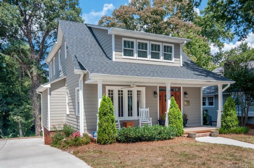 Home was originally built in 1926 and had a second level added in 2012.  The foundation was brought up to today's standards during the renovation.  The plumbing, electrical and HVAC were completely replaced.  It is fully appointed with loads of high end touches.  You will see recessed lighting, granite counter tops, hardwoods, stainless appliances, tile floors and much more.   Located in Myers Park, this home is within walking distance of both shopping and restaurants.  This home is a must see!