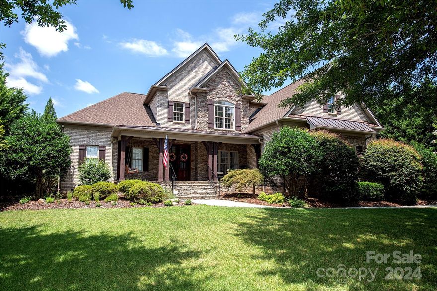 Stunning home in highly desirable Laurel Creek neighborhood.  Located on a quiet street, this home has excellent curb appeal! Elegant 2-story foyer opens to gorgeous dining room w/trey ceiling that leads to the spacious great room with coffered ceilings, fireplace, and built-ins. The chef's kitchen has a large island, SS appliances, gas cooktop, granite countertops and flows into the sunny breakfast area and keeping room also with stacked stone fireplace.  The primary suite offer tons of natural light, gleaming hardwood flooring, double trey ceiling, sitting area, HUGE closet, fabulous bath with dual vanities, shower and tub. The secondary bedrooms are located on the upper level and are all ensuite with large closets and hardwood flooring.  There is cozy bonus/media room with wet bar. Walk in attic. Other features include a covered back porch overlooking private fenced backyard, paver patio, and three car garage.  Newer HVAC, roof, water heater.  This home is a RARE find!
