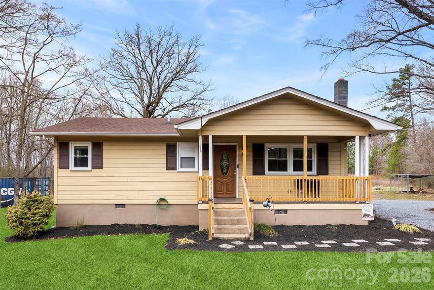 WOW!  A super charming 2-bed, 1 BA sitting on 12.50 Ac with 2 creeks. If you love to be outside this is the home for you.  Enjoy easy main level living. As you walk in enjoy the family room with refinished hardwoods that flows in into the kitchen with Refrigerator and appliances staying. A Dining room. A covered porch to enjoy the sunrise and sunsets.
 Lets just talk about the outside.
One side of the property is boarded by Alcoa game land that also borders tucker town Reservoir.  Feed shed, Chicken Coup, outbuilding and hay barn on property. 1 acre pastor is fenced but just needs a gate. A 20ft container used for storage can stay if wanted. Roof 2016. County water and septic.
Drive a 5 minute car ride and enjoy Lake Badin.  The Park is 3 miles away. 2 minutes from Tucker Town boat ramp.  If you enjoy wild animals such as deer, turkeys this is your place and just enjoy your new land. Also 3 30 amps for camper hookups!