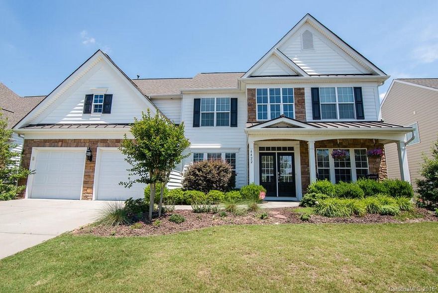 *ONLY* floorplan like this in Belair! Arched doorways, two story foyer, open kitchen/living room concept, upgraded fixtures throughout, hardwoods/main, stainless appliances, wood blinds, wet bar in master, TWO closets in master, folding table and cabinets in laundry, gas fireplace. EXTRAS: Shiplap wall, beadboard island, wrought iron spindles on stairway, custom front doors, extra canned lights added to kitchen, custom paver patio w/retractable awning, private backyard. NEW Bosch dishwasher.