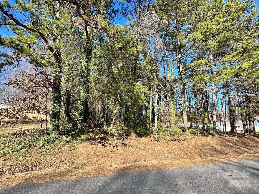 This is a half-acre lot in a great location, just off Buffalo Shoals Road. The lot is wooded and requires a septic system for building. According to the county website, water is available, but the existing homes use wells. Only stick-built homes are allowed. The zoning is R-SF.