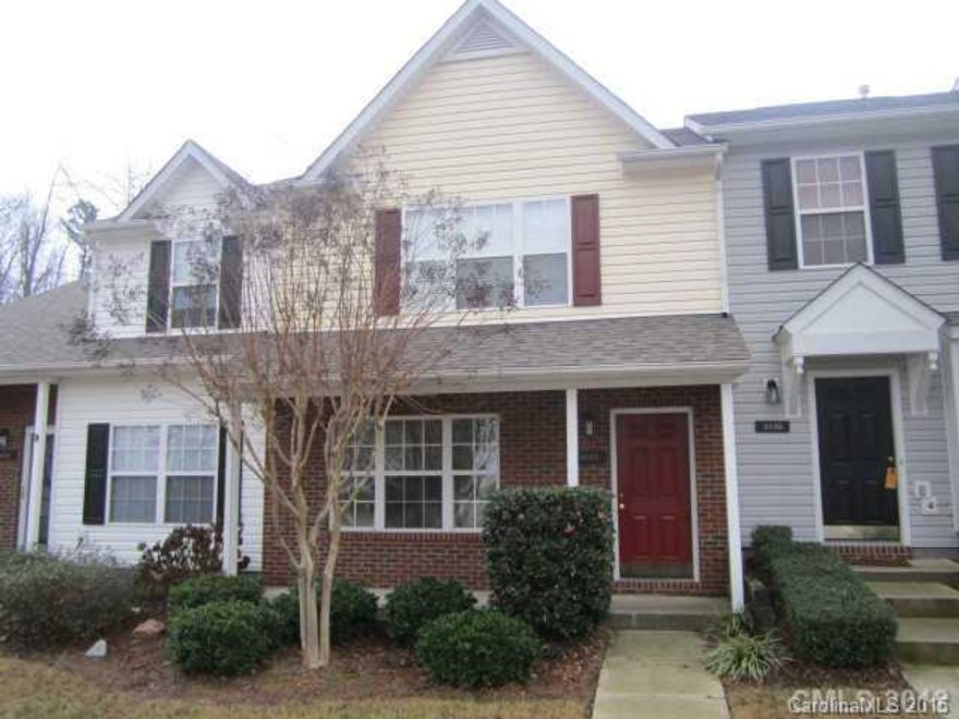 Both bedrooms have vaulted ceilings, large private baths with dual-sink vanities, tub/shower enclosures, and spacious walk-in closets. It's like having 2 master bedrooms! Kitchen is all-electric with dishwasher, microwave, self-cleaning range/oven, and refrigerator with ice-maker. Washer/dryer included in large laundry room.Ceiling fans in living room and both bedrooms. Wired for cable and Internet. Patio backs up to a mature
hardwood forest. Just 5 minutes from Ballantyne!