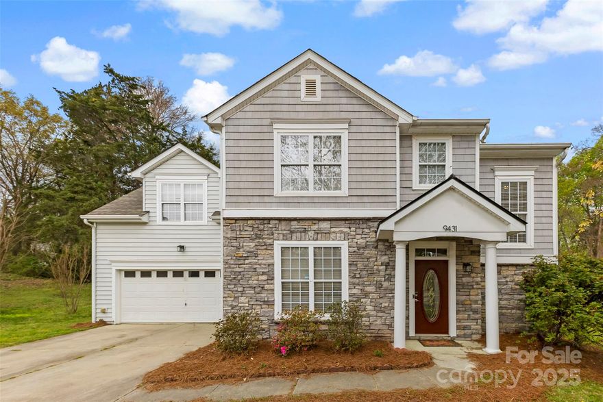Appraised at $415K!! Come tour this 4 bed, 2.5 bath move-in ready opportunity on 1/3 of an acre, situated directly off of I-485, allowing easy commutes to Uptown, Concord Mills, and the Airport it continues to be one of Charlotte's most convenient pockets. Across the street from Prosperity Church Square which hosts Publix, Harris Teeter, Starbucks and more of your favorites and minutes away from a variety of parks/greenways. 

Offering plenty of space—inside and out, the home has a semi-open floor plan and the flexibility to host comfortably. There are 4 sizable bedrooms upstairs, one being especially large for use in a variety of ways. Step outside and enjoy an expansive, private backyard allowing for opportunities to entertain, garden, or simply relax in peace.

This is your opportunity to settle into a truly loved and well maintained home in one of Charlotte’s most convenient neighborhoods. Also, Brand New roof installed in Feb 2025 and new carpet throughout the second floor.