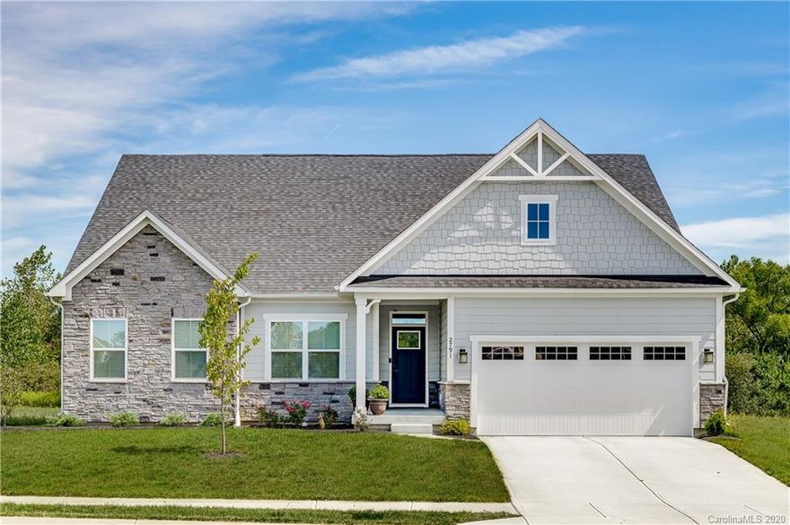 Our New Cumberland Plan offers an Open floor plan with Modern included Finishes! This home also includes an amazing kitchen with Granite Countertops, 42" Upgraded Cabinets, Ceramic Tile Backsplash,  GE stainless range, vent hood, dishwasher. As well as our beautiful new craftsman trim finishes throughout the home and Luxury Vinyl Plank Flooring in most of the main living areas. Large Owner's Suite with tray ceiling and crown molding. Your property will be fully sodded. Located close to Ballantyne, 485 and all that Charlotte has to offer while enjoying the low Lancaster County taxes.  Come by and find out why so many people love this community!