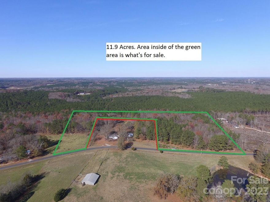 11.931 acres in beautiful Anson County!!! Has a 5 bedroom septic improvement permit!  This parcel has mostly mature pine and hardwood with the exception of a small field. County water is available on Tarpin Town rd. Topography allows for multiple home sites. Whitetail deer are abundant. Showings are by appointment only.