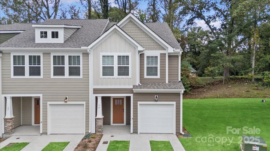 Come home to the Litchfield! This Craftsman style townhome spans almost 1600 square feet of open living space! Beautiful kitchen with light brown cabinetry, quartz countertops, 9'island with sink, and all stainless steel appliances including a refrigerator!  Off the breakfast area, enjoy the back patio with a view that overlooks your more private back yard. At the top of the turned oak staircase, you’ll find a peaceful primary suite designed for comfort and ease. Enjoy the spacious primary suite with sitting area and walk-in closet, and unwind in the bathroom featuring a dual vanity—perfect for busy mornings—and a beautifully tiled shower with a built-in seat for a moment of calm. Two additional bedrooms offer cozy, flexible spaces for family, guests, or even a home office. A full bathroom makes sharing easy, and the upstairs laundry—complete with washer and dryer—means no hauling baskets up and down stairs. Smart home technology and energy efficiency abound!
Clayton Crossing and its ideal location places you just minutes from the Blue Ridge Parkway, Biltmore Park, UNC Asheville and Downtown Asheville, home to renowned dining, unique shopping, and entertainment. Benefit from unbeatable connectivity with I-26 less than five minutes from the community, providing effortless access throughout Western North Carolina and Upstate South Carolina.Discover the ease of a lock-and-leave lifestyle in one of Arden’s most sought-after new home communities.
Come by today for your personal tour and make Clayton Crossing your new home!