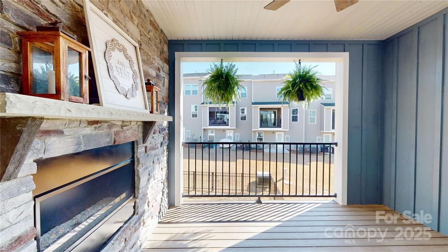 *Seller offering $8k buyer concession-can be used for closing costs, temp or perm buy down w acceptable offer. Must close by 5/15/25*. THE ONE; Move-in ready, like-new, well-appointed, 4 bed, 3 1/2 bath end unit Townhome in Tega Cay, SC. Don't miss this fabulous 3 level home complete w/ fenced yard & 2 car garage w/ storage. 2nd floor is an entertainers dream complete w/ gourmet kitchen & balcony w/ gas fireplace & stone wall. The kitchen is full of upgrades; large island w sink, quartz countertops, double-ovens, soft close drawers, pull-out cabinets, stainless appliances including refrigerator. The top level houses the bedrooms & laundry; the primary has tray ceiling, walk-in-&-around closet & the tiled shower has dual shower heads & bench. Secondary bedrooms are spacious. All three levels have LVP flooring w/ oak treads stairs. Guest suite w/ full bath on main lvl opens to patio. Great location near shopping, food, breweries & I-77. A few blocks from future 'Main Street at Tega Cay'.