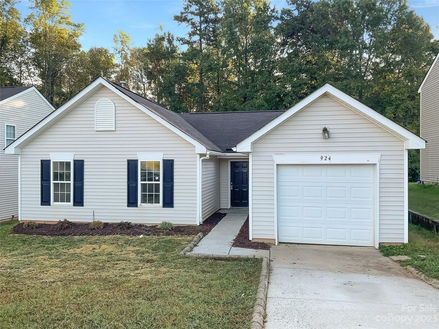 This beautiful home is a must-see! With a natural color palette, new HVAC, fresh interior paint, and new flooring throughout, it is move-in ready. The fireplace is perfect for cozy nights in, and the fenced-in backyard provides privacy and outdoor living space. The primary bathroom has great under sink storage, and the other rooms provide flexible living space. This home is ready to be loved and enjoyed - don't miss out!