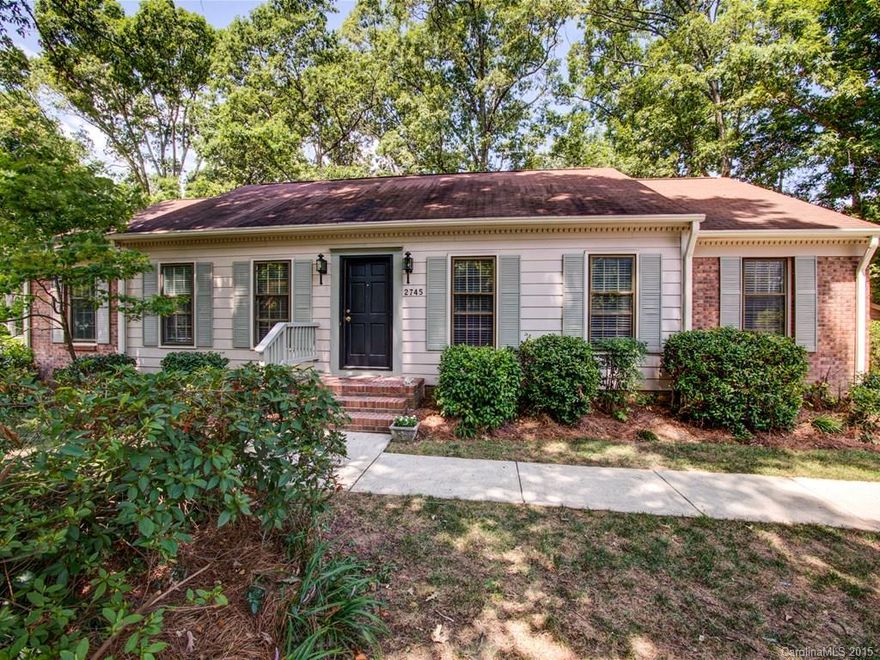 Classic brick ranch in great location! Fresh interior paint throughout. Sunroom off kitchen opens to nice deck that overlooks a private backyard with patio. Kitchen has updated counter tops. Master bedroom has it's own private bathroom. Quiet, nice street with no thru traffic. Carport has storage/workshop area.