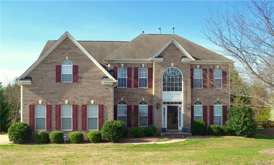 Stately brick home w/ great open floor plan. 2 story Foyer & Great Rm w/ gas f/p & windows overlooking private yard. Bright, open Kitchen has Corian counters, eat-at bar, pantry & plenty of cabinets. Large Breakfast Rm w/access to paver patio. Formal DR, Living Rm w/ french doors & Large Office. Master Bedroom suite upstairs boasts 2 walk-in closets, dual vanities, separate shower, garden tub, tray ceiling. 3 add'l large Bedrooms and full Bath. Private Yard w/ expansive paver patio & fire pit.
