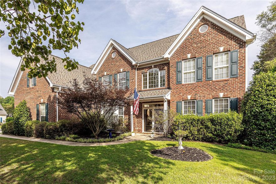 Welcome home to this gorgeous 3 story home in desirable Legacy Park situated on an oversized corner lot with mature landscaping. Two story foyer greats you with an abundance of natural light from the double front/storm doors. The expansive main floor features new luxury vinyl flooring throughout. Two story great room with reclaimed wood fireplace feature  and new skylights. The expansive kitchen showcases 42 inch cabinets, granite counters, tile backsplash along with updated appliances and brand new dishwasher. First floor also features a flex space presently used as a guest bedroom in addition to a formal living room presently used as an office. Upstairs the luxury vinyl continues into the hallway. 4 bedrooms including the primary suite with a huge finished bump out easily used for an office or exercise room. Ensuite bath features soaking tub and shower. The oversized 5th bedroom/ bonus room on the 3rd floor makes this home truly amazing with custom barn door. Roof replaced in 2022.