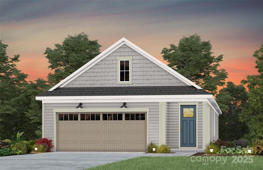 Welcome to the newest premier 55+, active-adult community in the Charlotte area: Carolina Riverside! Conveniently located to charming downtown Belmont, Charlotte-Douglas International Airport, the Catawba River and Lake Wylie, hospitals, grocery stores, golf courses, and more. Enjoy HOA-included lawn maintenance, TV & high-speed Internet, a lifestyle director, and a multitude of developing amenities: 19K square foot clubhouse, indoor and outdoor pools, pickleball and bocce courts, fitness center and movement studios, walking trails, and dog park. This Hallmark floor plan boasts an open-concept main floor with a flex room, gourmet kitchen, primary and secondary bedrooms, covered patio, sliding glass doors, faux wood blinds, cased windows and cased openings. Convenient location just up the street from the amenity center. Please contact us to schedule a visit!