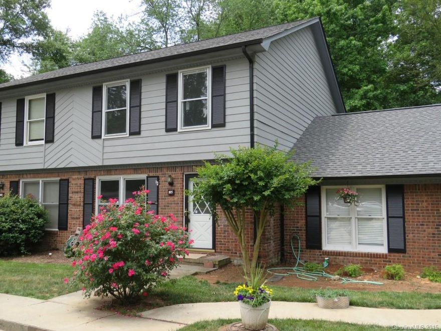 Rare find- a spacious UPDATED 3BD/2,5 BA home in the heart of Fort Mill. NEW roof, NEW carpet, NEW laminate floors on main level, NEW tile floor in the kitchen, NEW countertops, NEW floors in upstairs bathrooms, NEW paint, NEW attic stairs, NEW energy efficient windows. Lots of storage space. Private wooded backyard. Quiet community w/heated pool. Convenient to downtown, shopping, restaurants, and stellar Fort Mill schools. Near Leroy Springs Complex. Move-in ready.