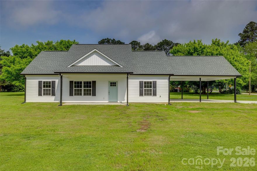 Brand new construction on nearly an acre—this one gives you the space you’ve been looking for without sacrificing convenience.
Located in Fort Lawn, SC, this 3-bedroom, 2-bath home offers a clean, open layout designed for how folks actually live. The main living areas feature durable LVP flooring that looks sharp and holds up to everyday life, while the finishes throughout bring a modern, stylish feel.
The kitchen flows right into the living space, making it easy to cook, gather, and stay connected whether it’s a regular weeknight or a house full of guests. Everything here is built with functionality in mind.
Step outside and you’ll appreciate that nearly an acre gives you room to play, garden, entertain, or just enjoy a little breathing room. The covered two-car carport and oversized concrete driveway add flexibility for parking, projects, or play.
You’re getting a move-in ready, thoughtfully built home with quality craftsmanship, all in a location that keeps you within reach of nearby towns and major highways.
If you’ve been waiting on new construction with land… this is it. Schedule your showing before someone else beats you to it.
