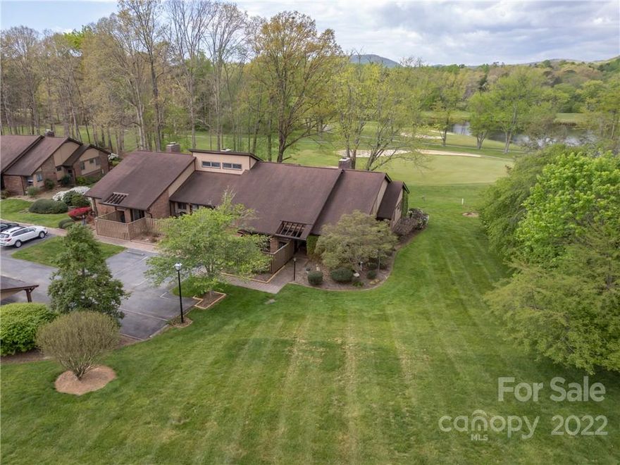 Location, views, and single level living! The end unit of the Fairways is a unique and special location. Looking out over the eighth green, over the lake, and across the Etowah valley. A 15 minute, level drive takes you to Main Street Brevard, Main Street Hendersonville, or the Asheville airport. Closer to home, Ingles grocery, dining, and the Ecusta Trail are all within a mile of your front door. Even closer, the Country Clubs pool and clubhouse are approximately 300 yards from your deck. This home delivers on the promise of Etowah!